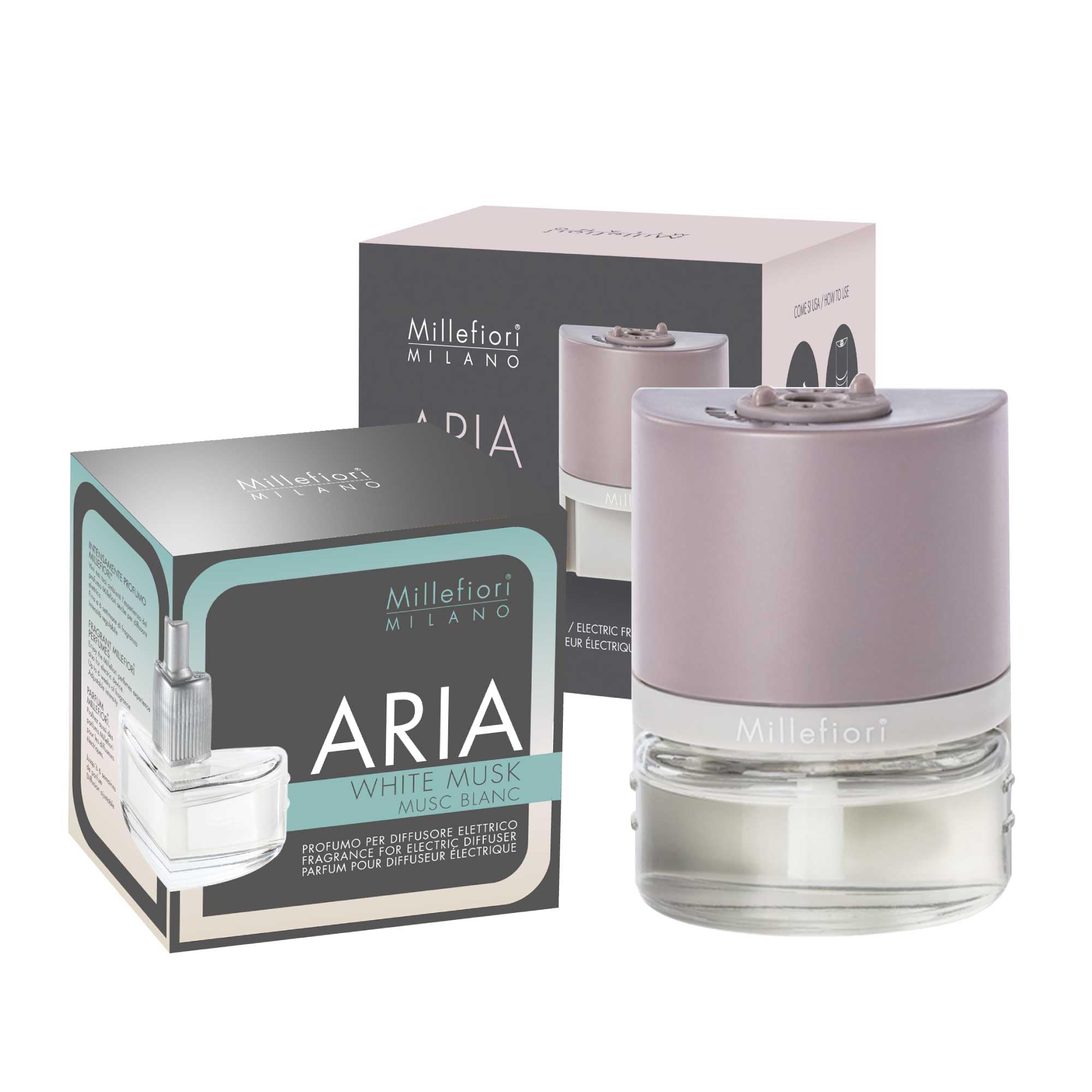 ミッレフィオーリ アリア本体1点 リフィル5点 合計6点セット ミレフィオーリ ARIA リフィル 20ml ホワイトムスク フレグランス